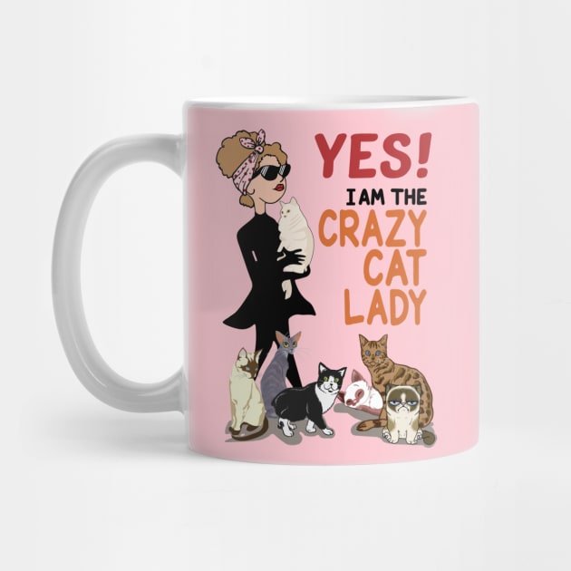 Yes! I am the crazy Cat lady - a new design for cat lovers by coinvoll